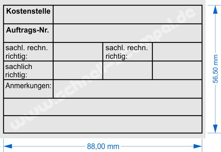 Holzstempel Kontierungsstempel Kostenstelle sachlich richtig rechnerisch richtig 