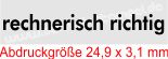 Muster Stempel rechnerisch richtig Muster Stempel rechnerisch richtig