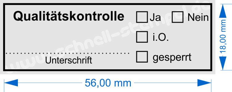 Stempel Qualitätskontrolle Stempel Qualitätskontrolle