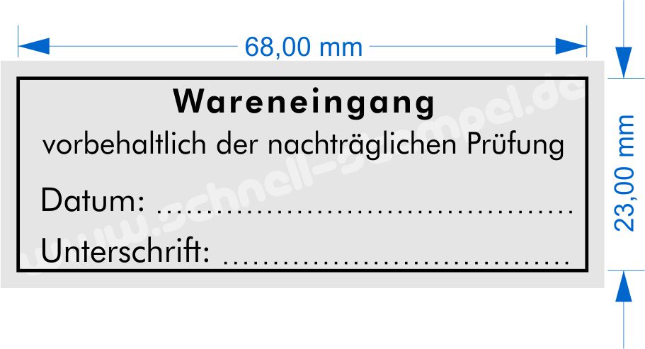 Wareneingangskontrollstempel