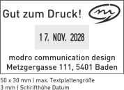 Trodat Printy 4729 Musterabdruck mit verstellbaren Abdruck
