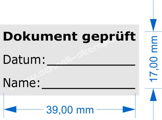 Stempel Dokument geprüft