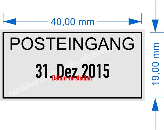 Stempel Posteingang