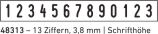 Trodat Printy 48313 Musterabdruck Ziffernstempel
