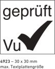 Trodat Printy 4923 mit Textplatte individuell gestalten Abdruckgrösse 30 x 30 mm