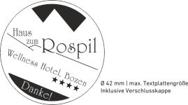 Trodat Printy 4642 mit Textplatte individuell gestalten Abdruckgrösse Rund 42 mm
