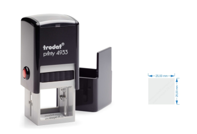 Trodat Printy 4933 Textstempel mit Abdruckgröße max. 25 x 25 mm