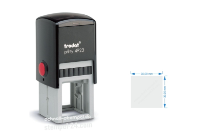 Trodat Printy 4923 Textstempel mit Abdruckgröße max. 30 x 30 mm