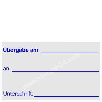 Stempel Übergabe an • Trodat 5206