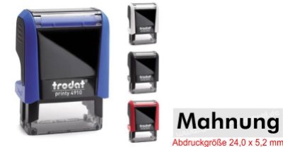 4910 Stempel Mahnung