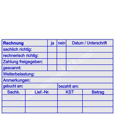 Stempel Rechnungsprüfung Weiterbelastung • Trodat 5212 •