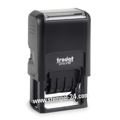 • Trodat Printy 4750 • Stempel mit verstellbaren Datum und individueller Stempelplatte 41 x 24 mm