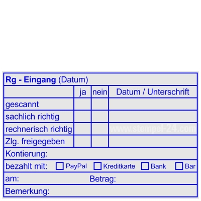 Buchungsstempel Rechnungs-Eingang 5211