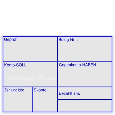 Holzstempel Holzstempel Geprüft Zahlung bis • Holzstempel 50 x 70 mm •