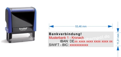 1. Bankverbindung • Trodat Printy 4913 •