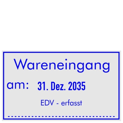 Stempel Wareneingang EDV erfasst • Trodat Professional 5460 •
