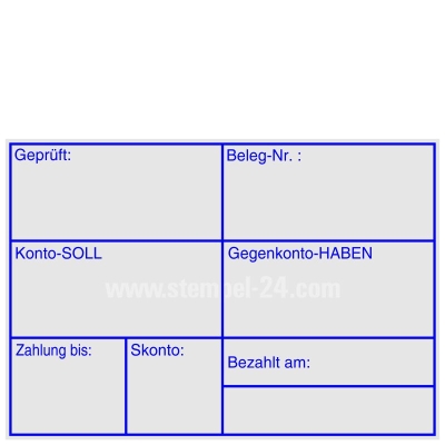 Stempel Geprüft Zahlung bis Skonto • Trodat 5208