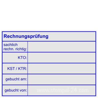 Stempel Rechnungsprüfung sachlich rechnerisch richtig • Trodat 5208