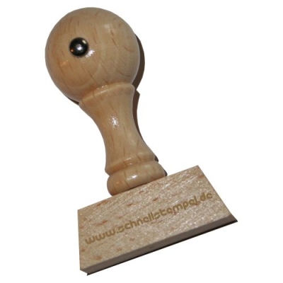 Holzstempel 40x12 mm | 4 Zeilen
