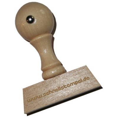 Holzstempel 50x12 mm | 4 Zeilen