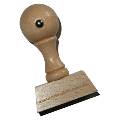 Holzstempel 40x15 mm | 4 Zeilen