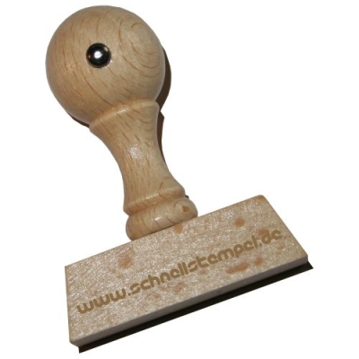Holzstempel 50x15 mm | 4 Zeilen