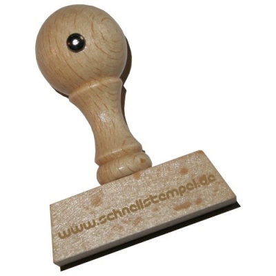 Holzstempel 60x15 mm | 4 Zeilen