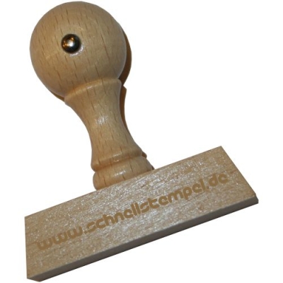 Holzstempel 100x20 mm | 6 Zeilen