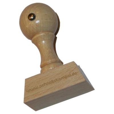 Holzstempel 40x22 mm | 7 Zeilen