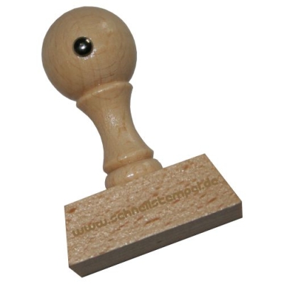 Holzstempel 45x30 mm | 9 Zeilen