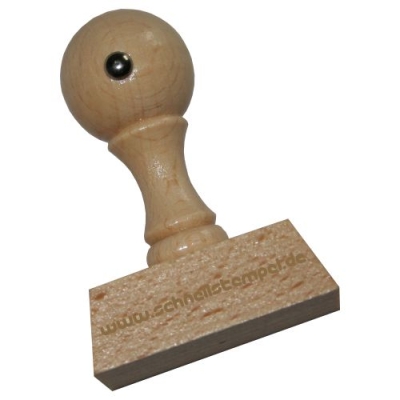 Holzstempel 55x30 mm | 9 Zeilen