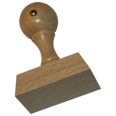 Holzstempel 50x35 mm | 10 Zeilen