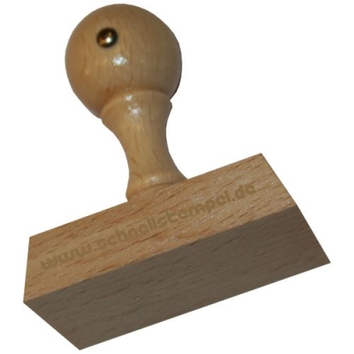 Holzstempel 60x35 mm | 10 Zeilen