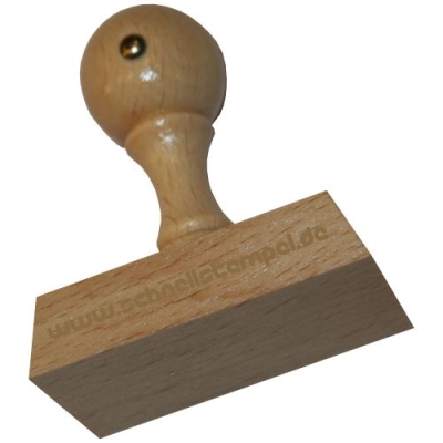 Holzstempel 70x35 mm | 10 Zeilen