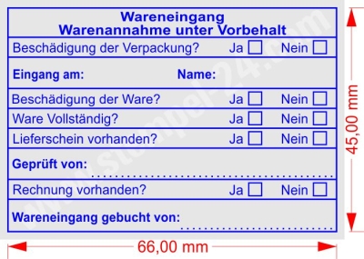 Trodat 5208 Wareneingang Gebucht von