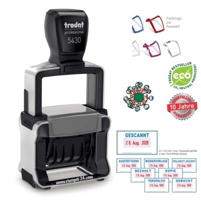 Stempel mit Standard-Textplatte • BEZAHLT • 5430 OFFICE Professional •