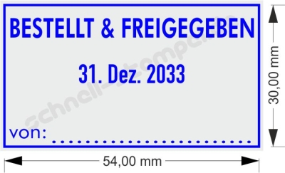 Trodat 5460 Bestellt und Freigegeben