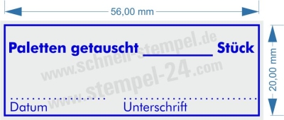 Stempel Paletten getauscht • 4913