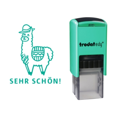 Stempel Edy Fix Sehr Schön! und Motiv Lama