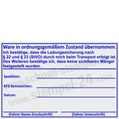 Ladungssicherung nach § 22 und § 23 StVO Transport erfolgt • 5211
